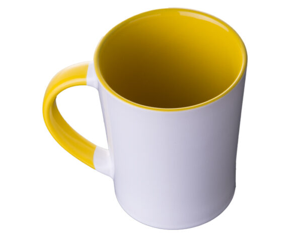 TAZA CONICA BICOLOR 14 OZ BICOLOR ARLES A2154 AMARILLO