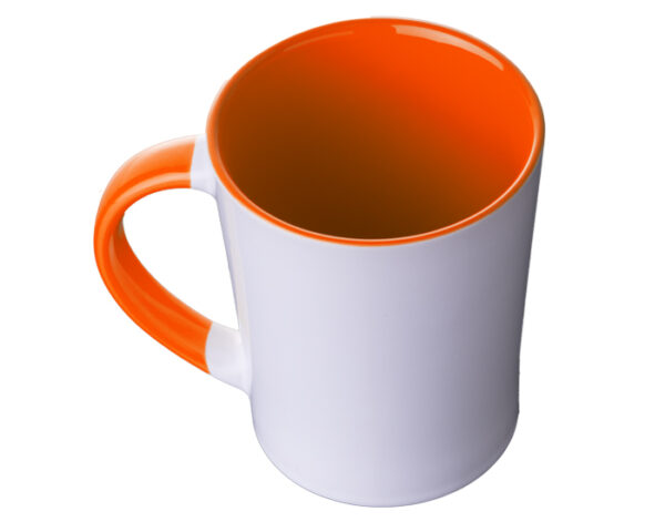 TAZA CONICA BICOLOR 14 OZ BICOLOR ARLES A2154 NARANJA