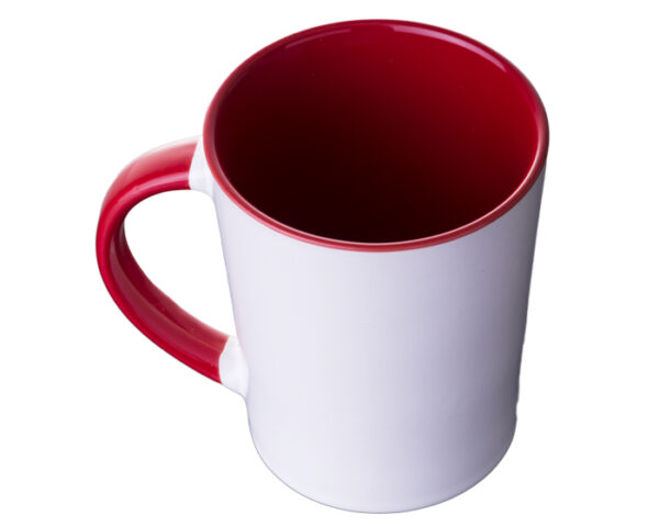 TAZA CONICA BICOLOR 14 OZ BICOLOR ARLES A2154 ROJO