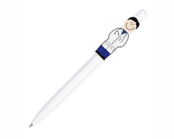 BOLIGRAFO PLASTICO DR. PEN A2160 BLANCO