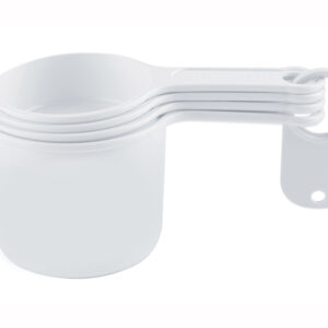 SET DE 4 TAZAS MEDIDORAS MESURITA A2244 BLANCO