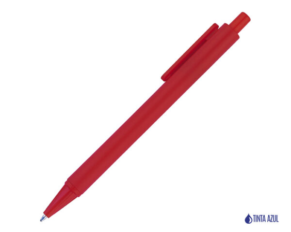 BOLÍGRAFO DE PLÁSTICO BELMA DE TINTA AZUL A2321A ROJO