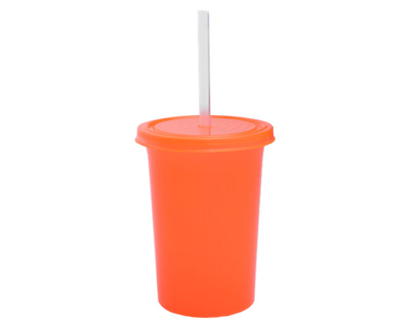 VASO DE PLÁSTICO OLAS A2341 NARANJA