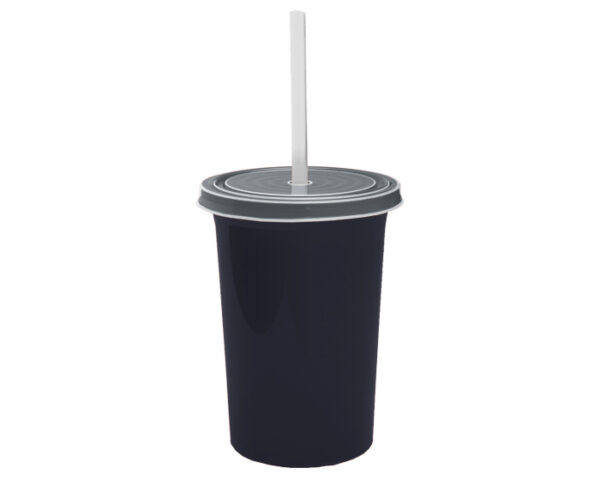 VASO DE PLÁSTICO OLAS A2341 NEGRO