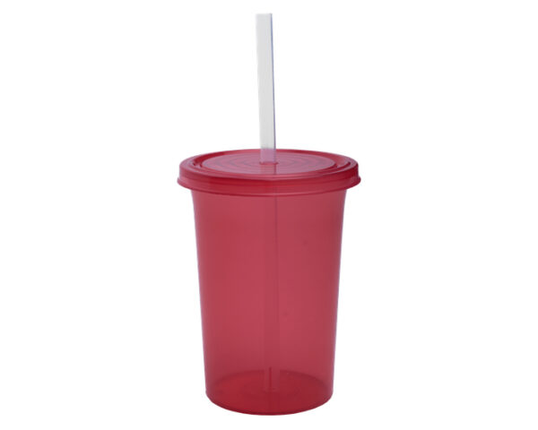 VASO DE PLÁSTICO OLAS A2341 ROJO