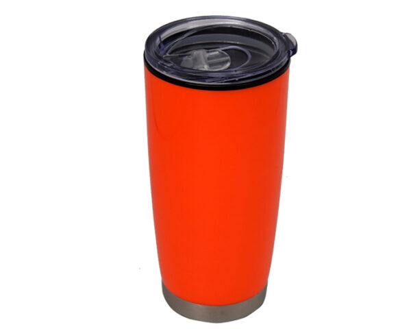 VASO DOBLE PARED DE PLÁSTICO YAGO A2430 NARANJA