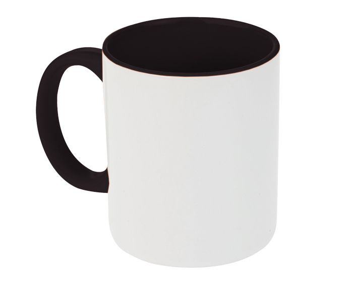 TARRO BICOLOR DE SUBLIMACIÓN 11 OZ ALINE A2463 NEGRO
