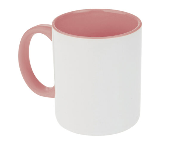 TARRO BICOLOR DE SUBLIMACIÓN 11 OZ ALINE A2463 ROSA