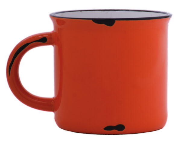 TAZA BICOLOR 14 OZ VINTAGE A2471 NARANJA