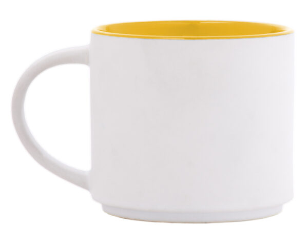 TAZA BICOLOR 15 OZ BABEL A2472 AMARILLO