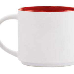 TAZA BICOLOR 15 OZ BABEL A2472 ROJO
