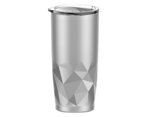 VASO TÉRMICO DOBLE PARED ACERO INOX.  ENZO A2473 PLATA