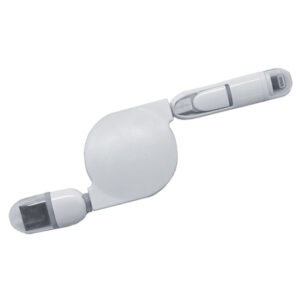 CABLE RETRÁCTIL PARA CARGA JUMPER A2496 BLANCO