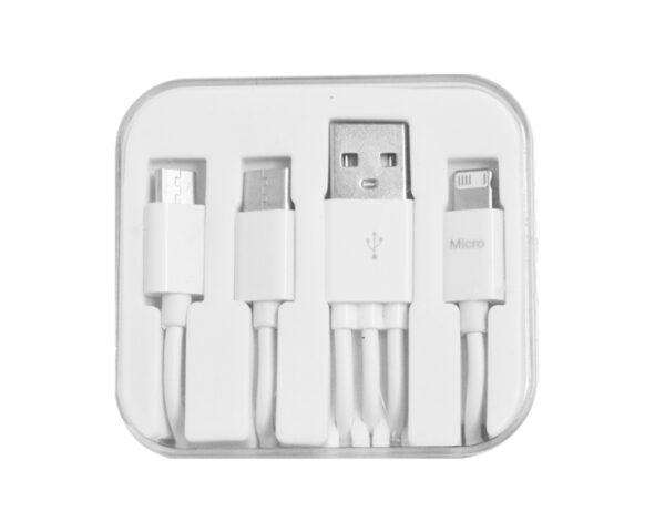 CABLE MULTICONECTOR USB CONECT A2497 BLANCO