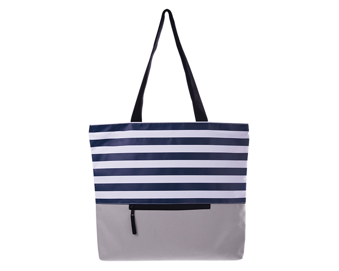 BOLSA CON DISEÑO FRANJAS MARGIN A2589 AZUL MARINO