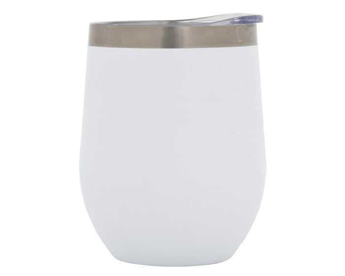 TERMO DE ACERO INOXIDABLE DE 350 ML.  JUNO A2645 BLANCO