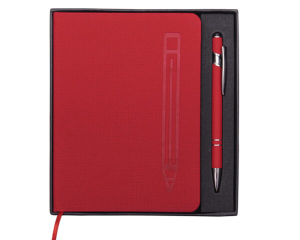 LIBRETA PERSONAL METRÓPOLIS A2669 ROJO