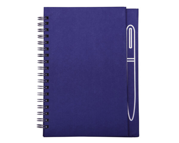 LIBRETA CON IMÁN PARA BOLÍGRAFO METÁLICO, SPAIN A2670 AZUL