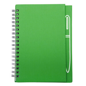 LIBRETA CON IMÁN PARA BOLÍGRAFO METÁLICO, SPAIN A2670 VERDE CLARO