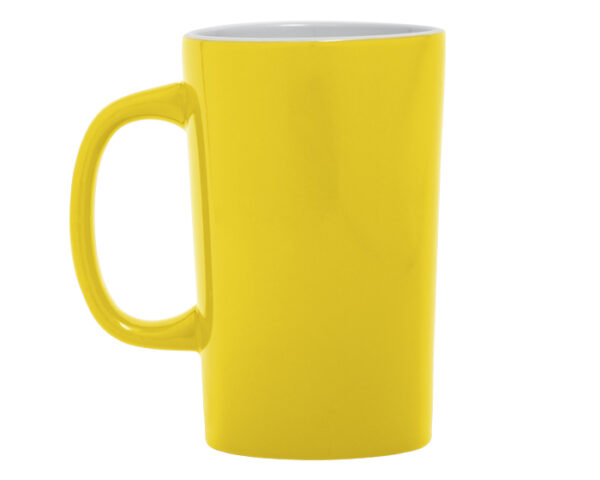 TAZA CÓNICA BICOLOR 15 OZ LATTE A2713 AMARILLO