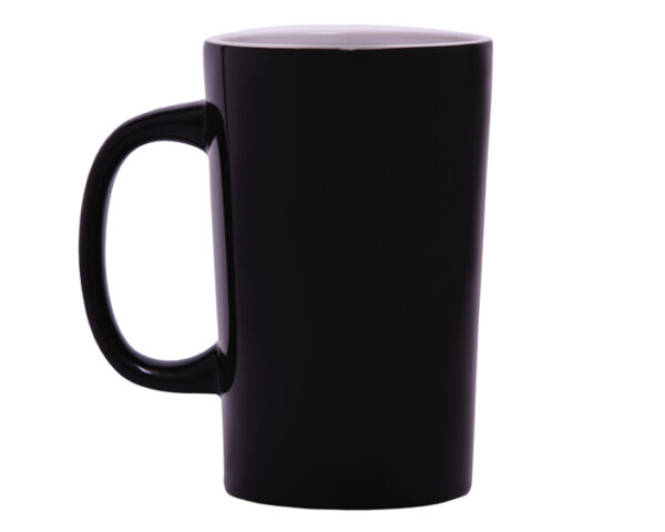 TAZA CÓNICA BICOLOR 15 OZ LATTE A2713 NEGRO