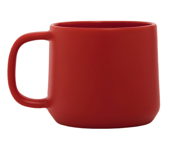 TAZA ACABADO MATE 16 OZ CARAMEL A2714 ROJO