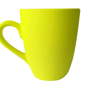 TAZA BICOLOR PARA GRABADO LASER 12 OZ TONY A2733 AMARILLO