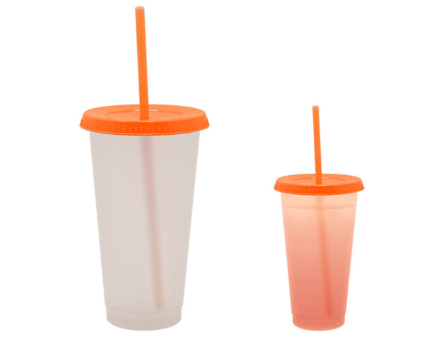 VASO DE PLÁSTICO SNOW A2770 NARANJA