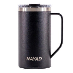 TARRO TÉRMICO DOBLE PARED ACERO INOX. 20 OZ. NAYAD METRO TALL  A2778 NEGRO