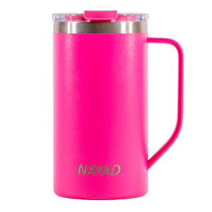 TARRO TÉRMICO DOBLE PARED ACERO INOX. 20 OZ. NAYAD METRO TALL  A2778 ROSA