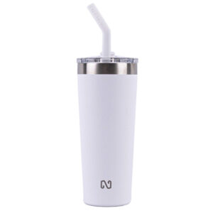 TERMO DOBLE PARED ACERO INOXIDABLE 22 OZ. NAYAD TROUPER A2779 BLANCO