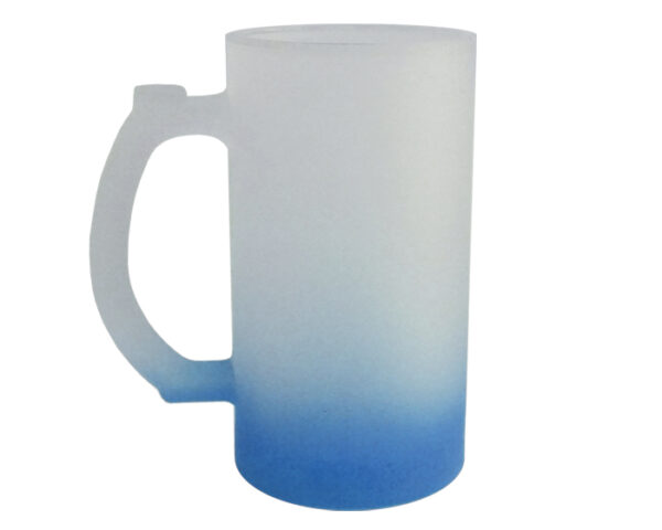 TARRO CERVECERO SATINADO BICOLOR DE SUBLIMACIÓN 16 OZ CHELADO A2799 AZUL CLARO