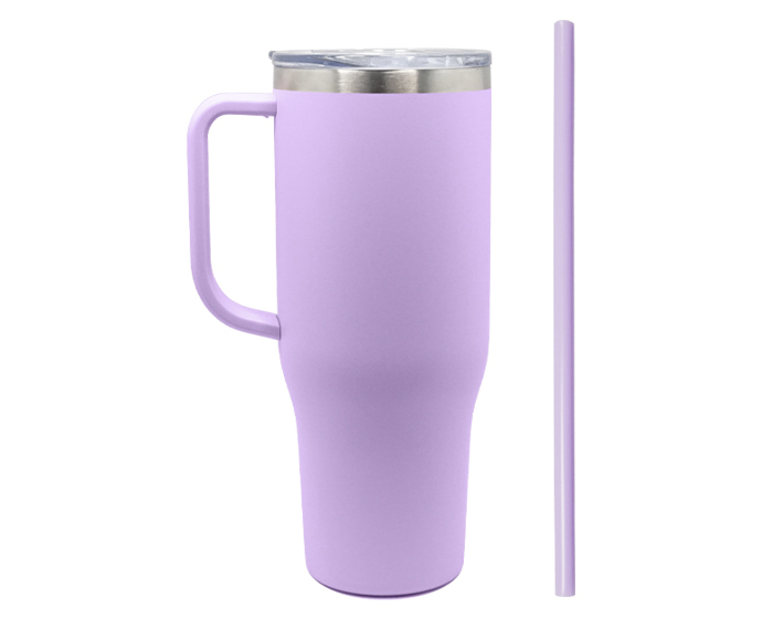 TERMO DE ACERO INOXIDABLE DE 1,200 ML. BARNEY A2915  LILA