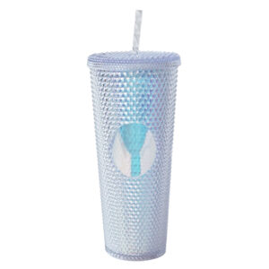 VASO DE PLÁSTICO DOBLE PARED TEXTURIZADO COCONUT A2927 TRANSPARENTE