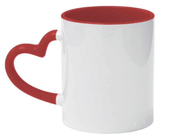 TARRO BICOLOR DE SUBLIMACIÓN 11 OZ DEAR A2960 ROJO