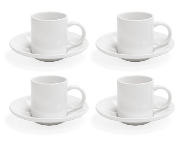 JUEGO DE TAZAS CON PLATO DE SUBLIMACIÓN MEETING A2974 BLANCO