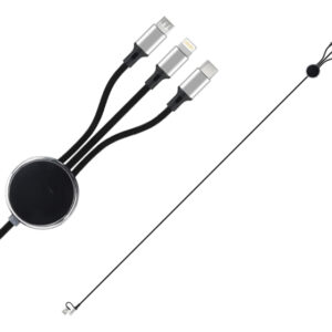 CABLE CONECTOR DE CARGA USB RAYO A2997 NEGRO