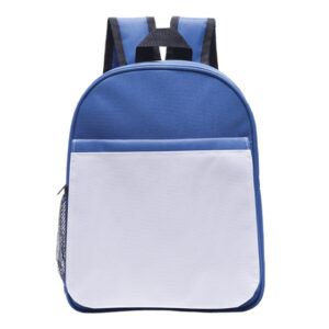 MINI MOCHILA CON SOLAPA PARA SUBLIMACIÓN JUSTIN A3011 AZUL