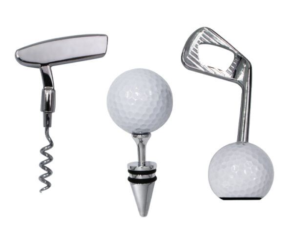 SET DE ACCESORIOS PARA VINO DE GOLF GOLFITO A3014 NEGRO