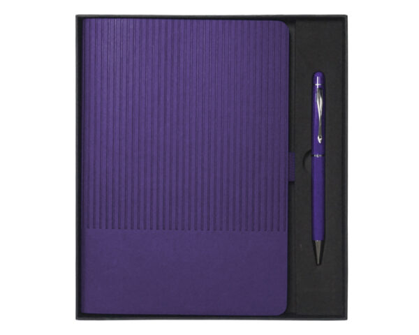 SET DE LIBRETA CON BOLIGRAFO NERUDA A3018 MORADO