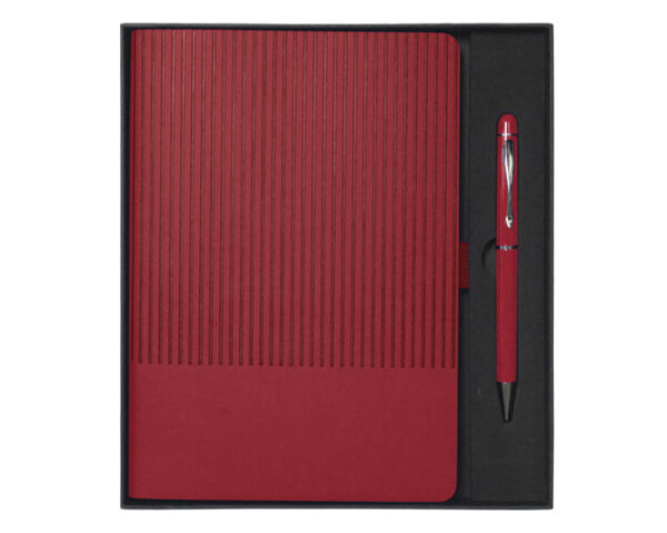 SET DE LIBRETA CON BOLIGRAFO NERUDA A3018 ROJO