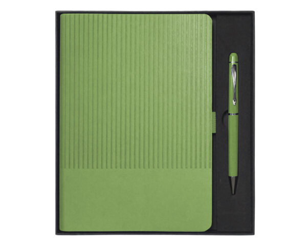 SET DE LIBRETA CON BOLIGRAFO NERUDA A3018 VERDE CLARO