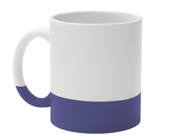 TARRO BICOLOR MATE DE SUBLIMACIÓN 11 OZ GRES A3022 AZUL