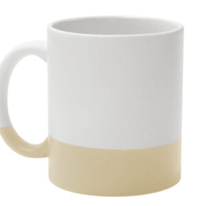 TARRO BICOLOR MATE DE SUBLIMACIÓN 11 OZ GRES A3022 BEIGE