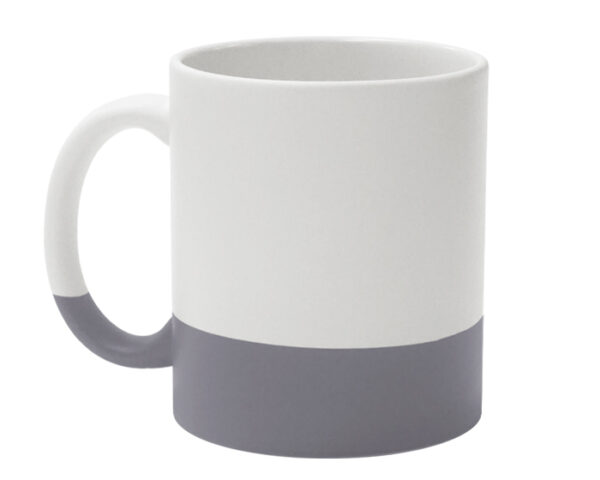 TARRO BICOLOR MATE DE SUBLIMACIÓN 11 OZ GRES A3022 GRIS