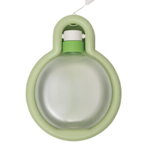 RECIPIENTE CON BASE PARA MASCOTAS DOGGY A3034 VERDE CLARO