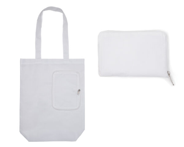 BOLSA MULTIFUNCIONAL PLEGABLE CON CIERRE SHARON A3041 BLANCO