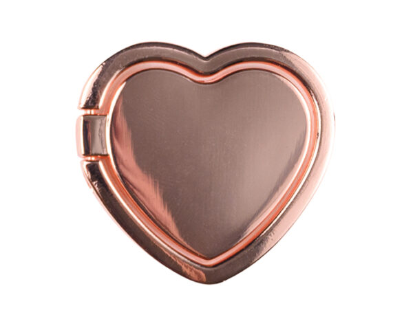 ANILLO CON SOPORTE PARA CELULAR EN FORMA DE CORAZÓN LOVER A3087 ORO ROSA
