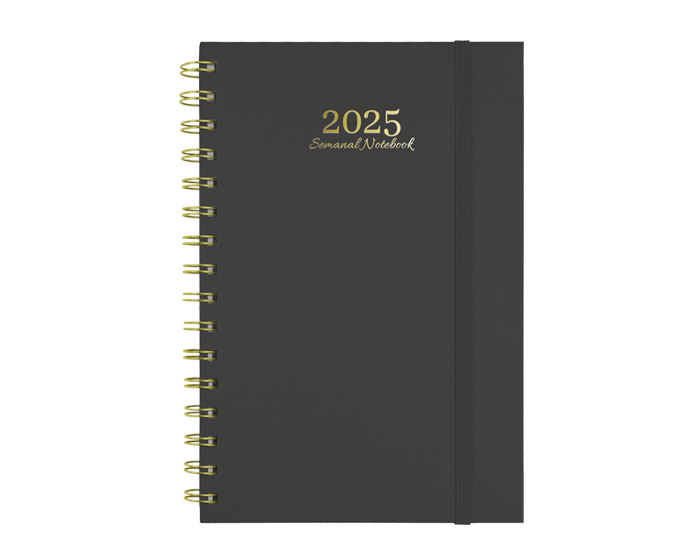 AGENDA SEMANAL NOTEBOOK ANB2025 NEGRO