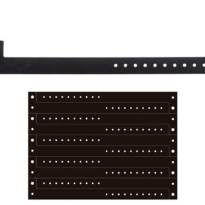 BRAZALETE PLASTIFICADO MATE BI5705(PLANILLA 10PZAS) NEGRO